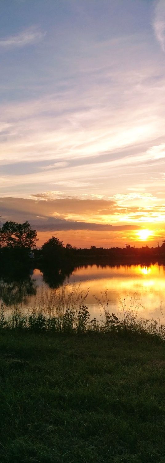 Sonnenuntergang am Baggersee Ortenberg